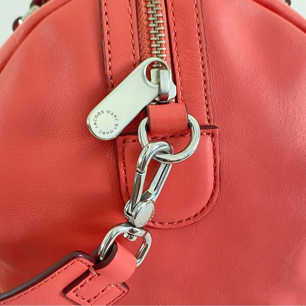 Chic Coral Leather 2 way bag